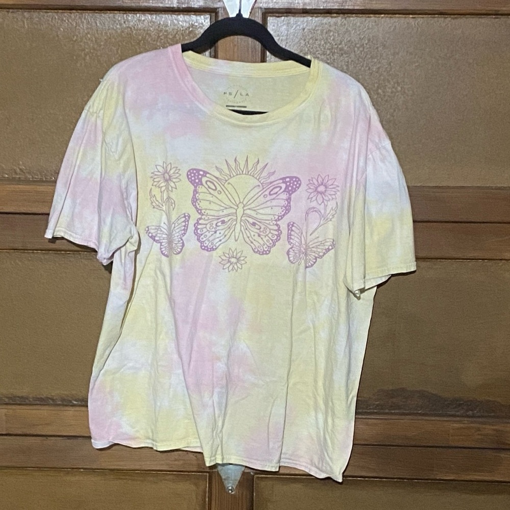 Colorful Butterfly Graphic Tee